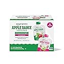 Amazon Grocery, Apple Sauce Pouches, Variety Pack of Unsweetened Apple and Strawberry, 3.2 Oz,12ct