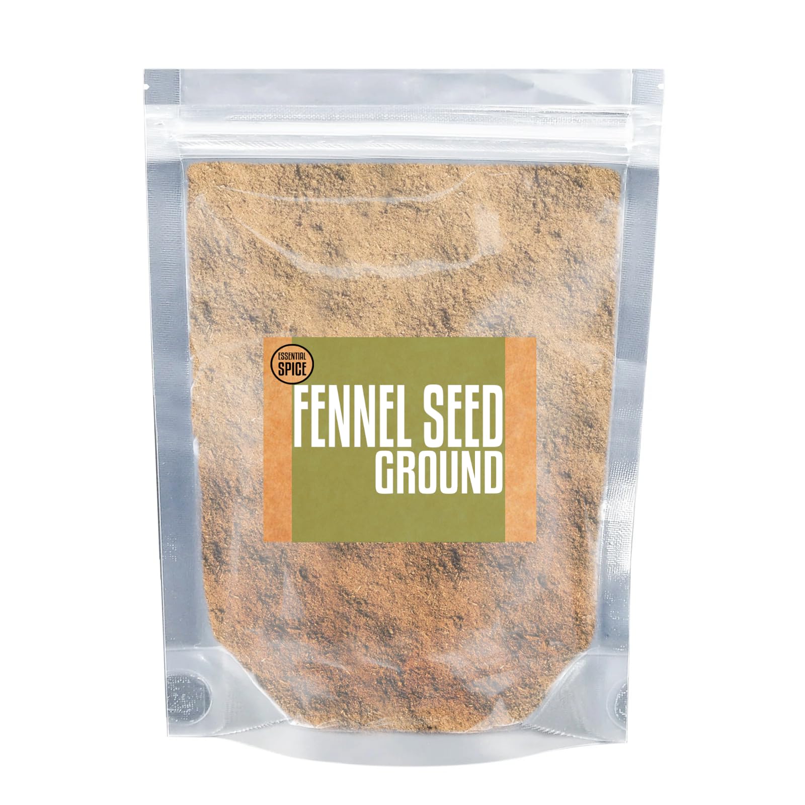 Essential Spice Ground Fennel Seeds - Sweet, Licorice-Like Flavor with Warm Herbal Notes - Finely Ground Fennel for Sausage, Baking, Indian Cuisine