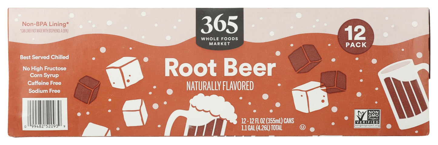 365 by Whole Foods Market, Root Beer, 12 Pack, 12 Fl Oz
