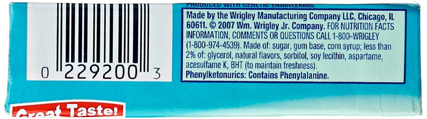 Wrigley's Freedent Spearmint, 15 Count
