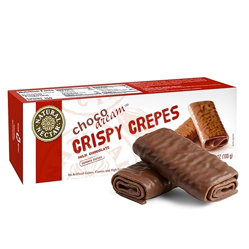 Natural Nectar Crispy Crepes Belgium Milk Chocolate, 3.5-Ounce