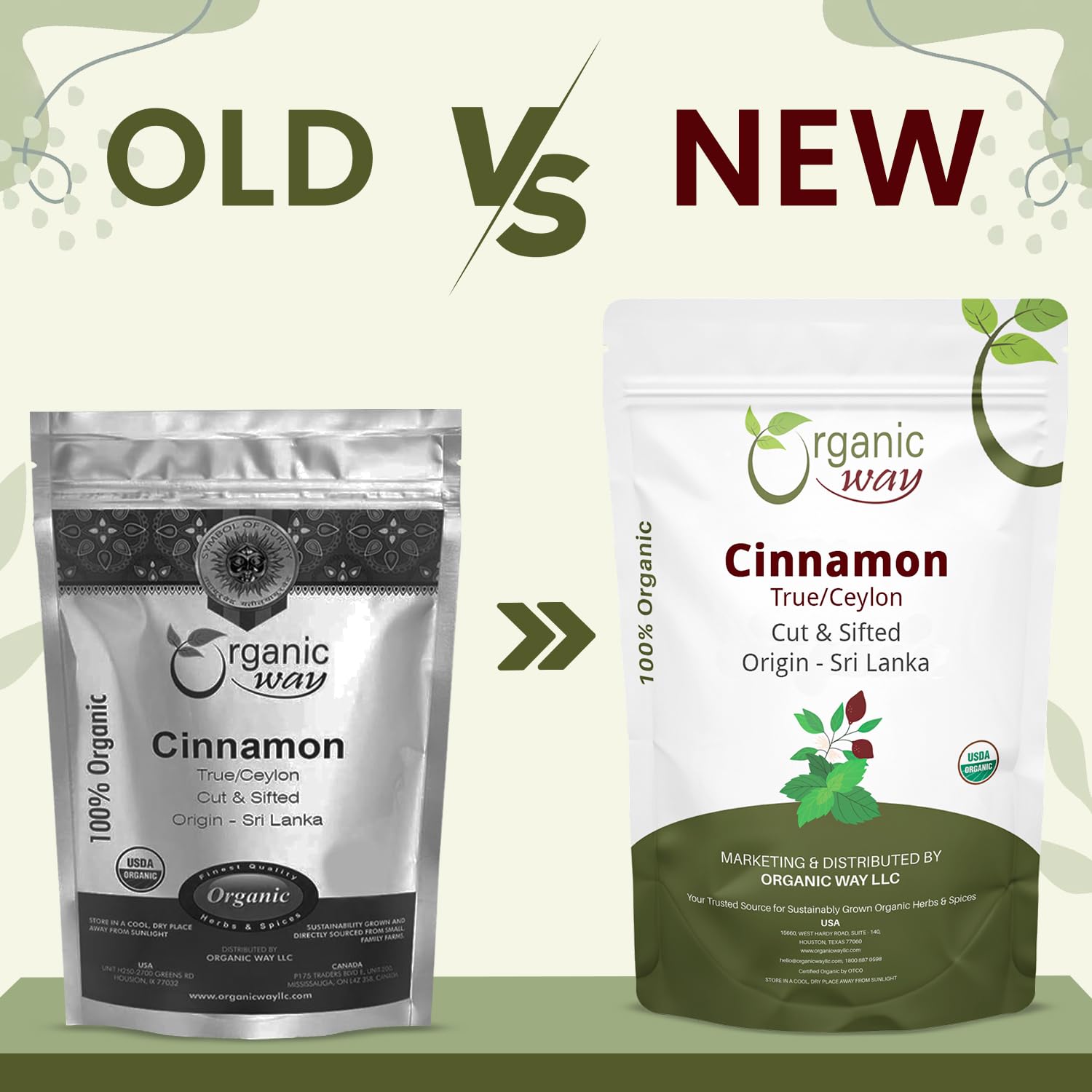 Organic Way Premium True Ceylon Cinnamon Cut & Sifted (Cinnamomum verum) - Adds Flavour | Organic & Kosher Certified | Raw, Non GMO & Gluten Free |