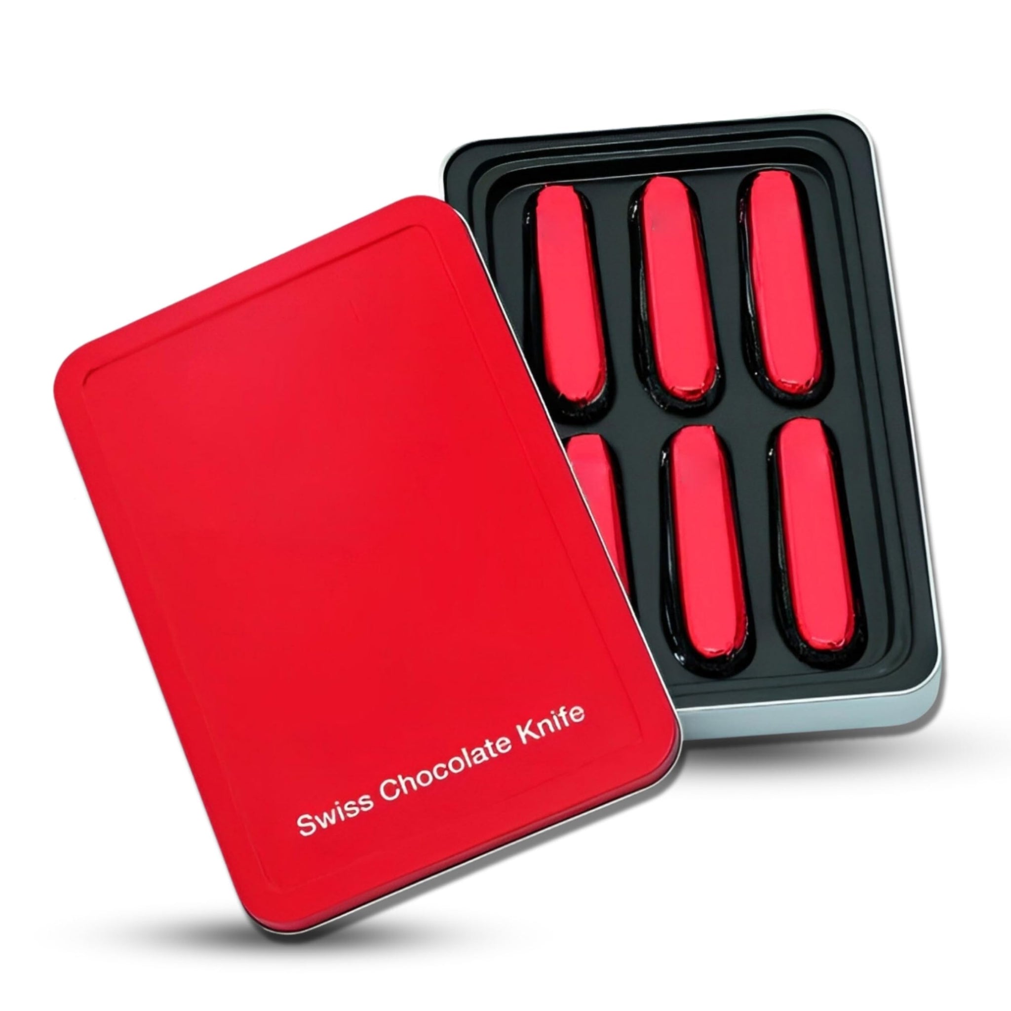 For Victorinox Swiss Chocolate Knife 6-Piece Tin Pack - Chocolate Bars Made in Switzerland - Stocking Stuffers Knife Chocolates for Special Event