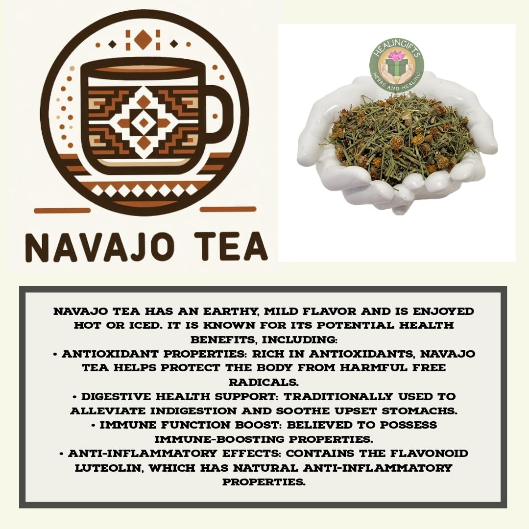 HealinGifts Cota Navajo Tea Indian Tea Greenthread Thelesperma Yabanah 4 ounces. Wildcrafted from North Central New Mexico.