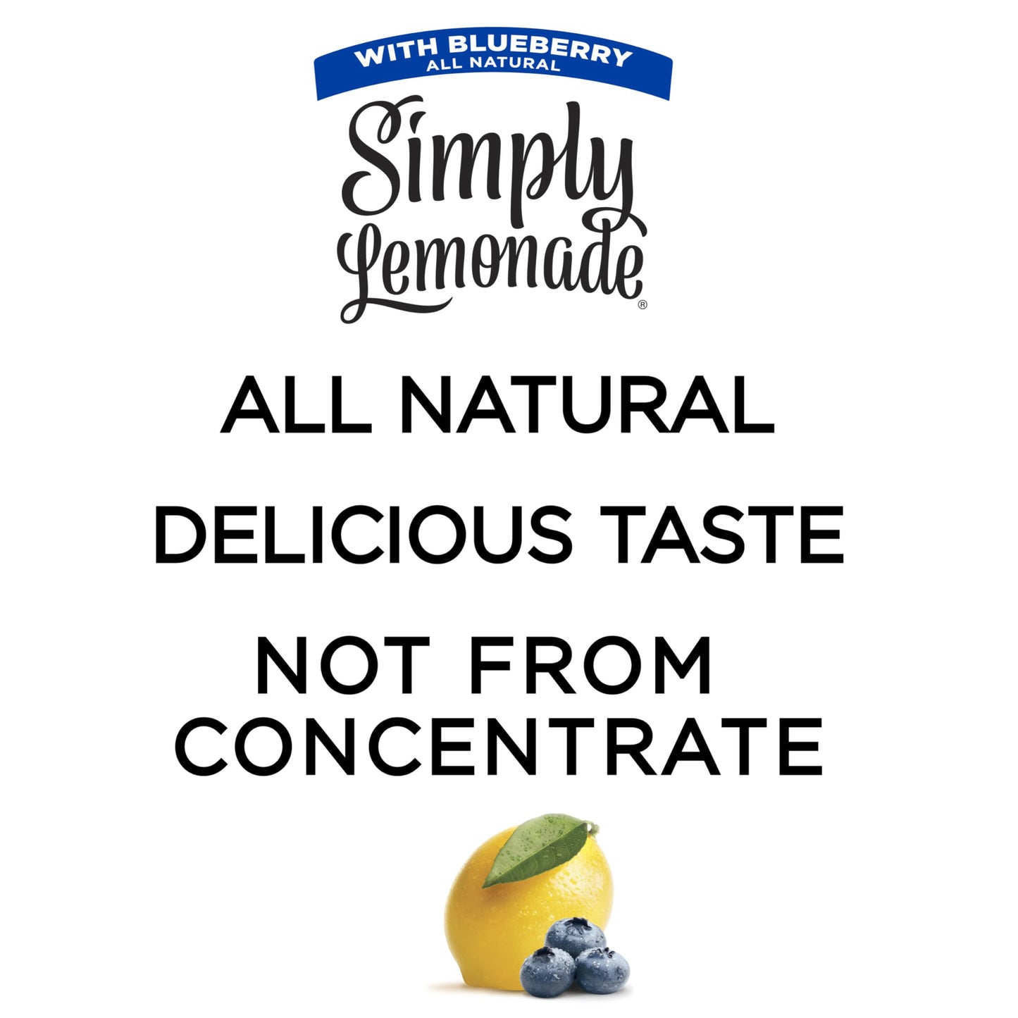 Simply Lemonade with Blueberry All Natural, 52 Fl Oz Bottle