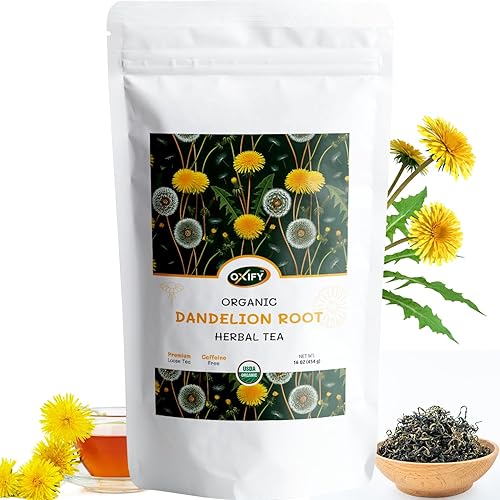 OxifyOrganic Dandelion Root Herbal Loose Tea- 16 oz (16 oz, Dandelion Root)