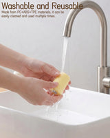 2-in-1 Lint Roller and Brush, Washable and Reusable Pet Hair Remover for Clothes, Couch, Furniture, Car Seats, Portable Lint Remover with Strong