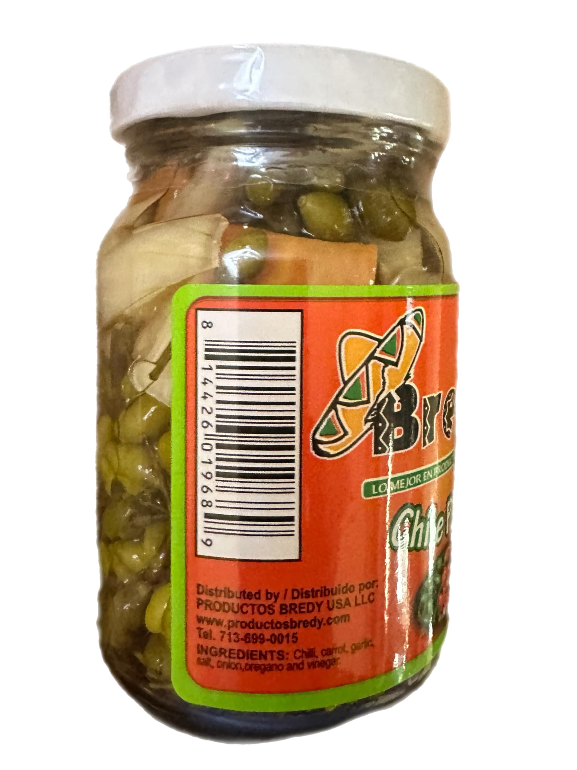 San Pedro Chile Piquin Del Monte En Escabeche Hot & Spicy Pepper From Mexico 2 Bottle Lot