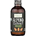 Frontier Co-op Organic Almond Extract, 4 Ounce Glass Jar, Warm Sugar-free Vegan Flavor for Desserts, Coffee and Smoothies