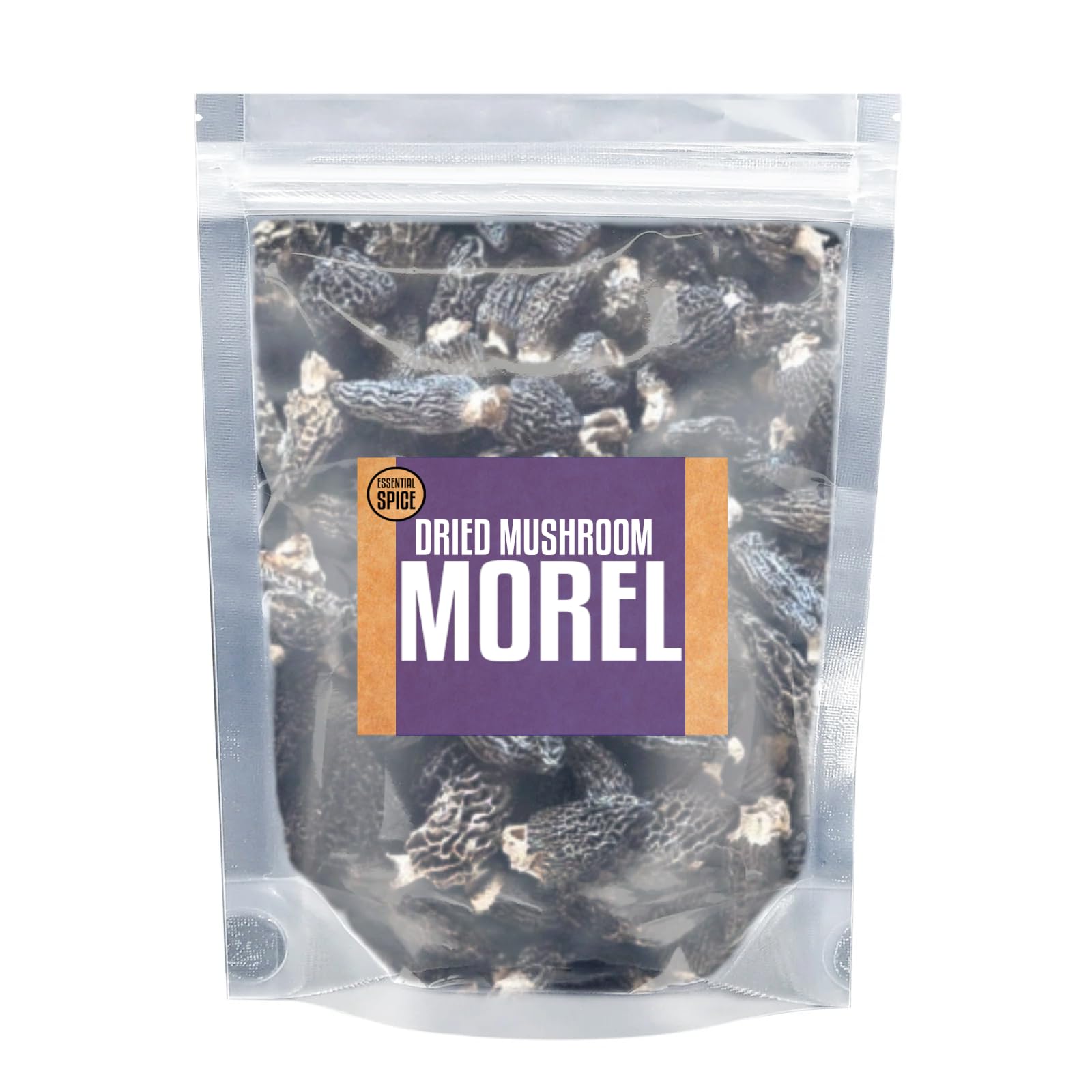 Essential Spice Dried Morel Mushrooms - Whole, Rich Earthy & Nutty Flavor - Gourmet Wild Mushrooms for Sauces, Risottos, Pasta & Steaks - Easy