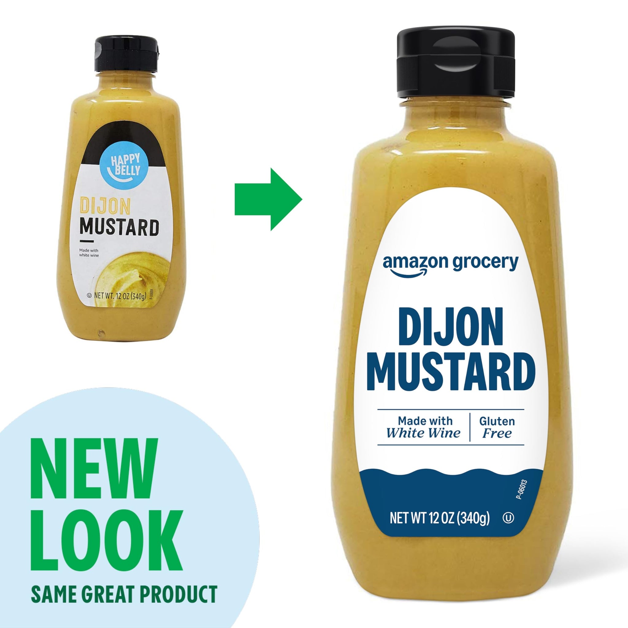 Amazon Grocery, Dijon Mustard, 12 Oz (Previously Happy Belly, Packaging May Vary)