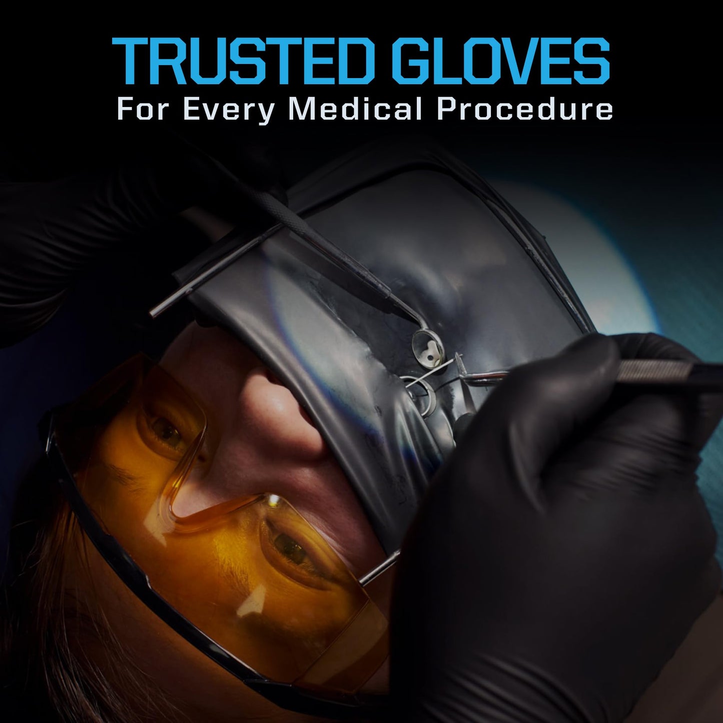 Pyrsiva 6Mil Black Nitrile Disposable Medical Exam Gloves - Heavy Duty 1000 PCS Gloves Powder-Free Latex-Free - Doctors, Nurses, Chefs, Mechanics
