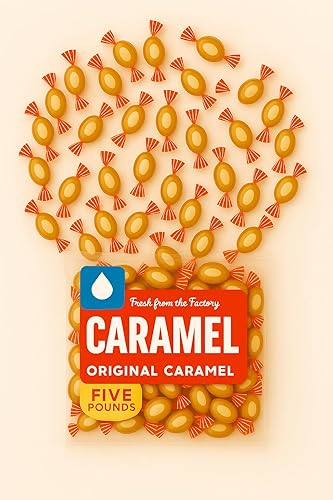 Candy Vanilla Caramel Creams - 5 Pound Bag (80 Ounces) - Fresh from the Factory 58101
