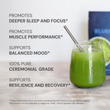 Blueprint Bryan Johnson Matcha Powder - Ceremonial Grade Japanese Matcha - Green Tea for Energy & Focus - Natural Caffeine, Antioxidant-Rich - 30mg