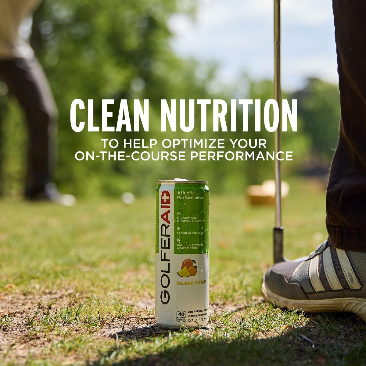 GOLFERAID Performance Blend, Up Your Golf Game, No Caffeine, Glucosamine, Turmeric, MSM, CoQ10, B-Complex, BCAAs and Electrolytes, 40 Calories, 100%