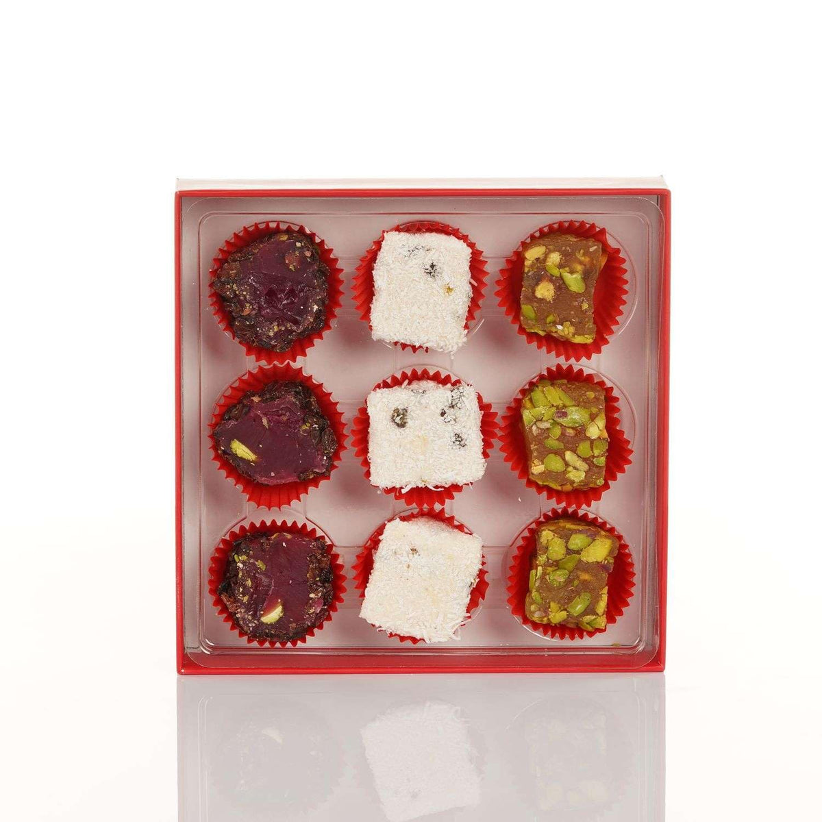 Lezzet, Assorted Turkish Delight, 100% Handmade Traditional Lokum, 9 Pieces, 7.05 oz (200gr)