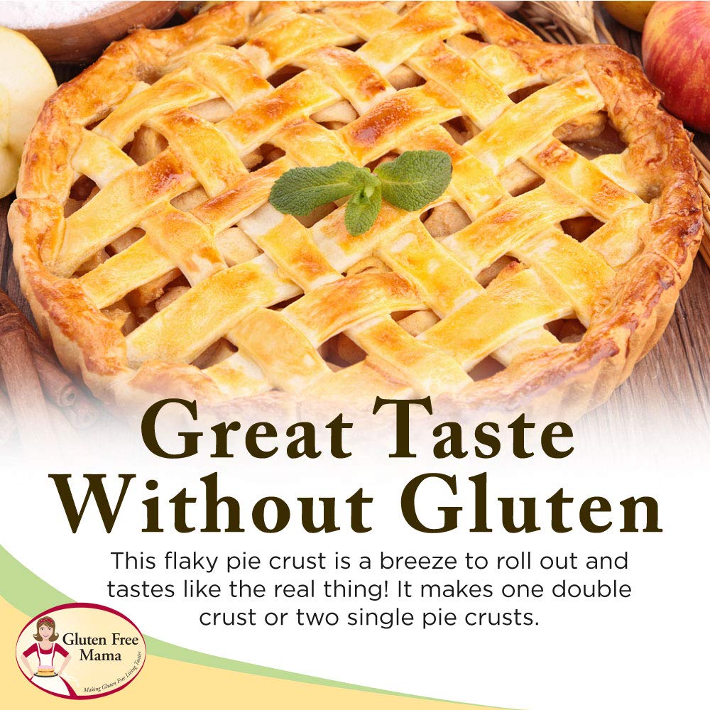 6054 | Gluten Free Mamas Pie Crust Mix | 18 oz. Bag. Light and Flaky - Certified Gluten Free Ingredients - All Purpose - Safe for Celiac Diet - Easy to Store