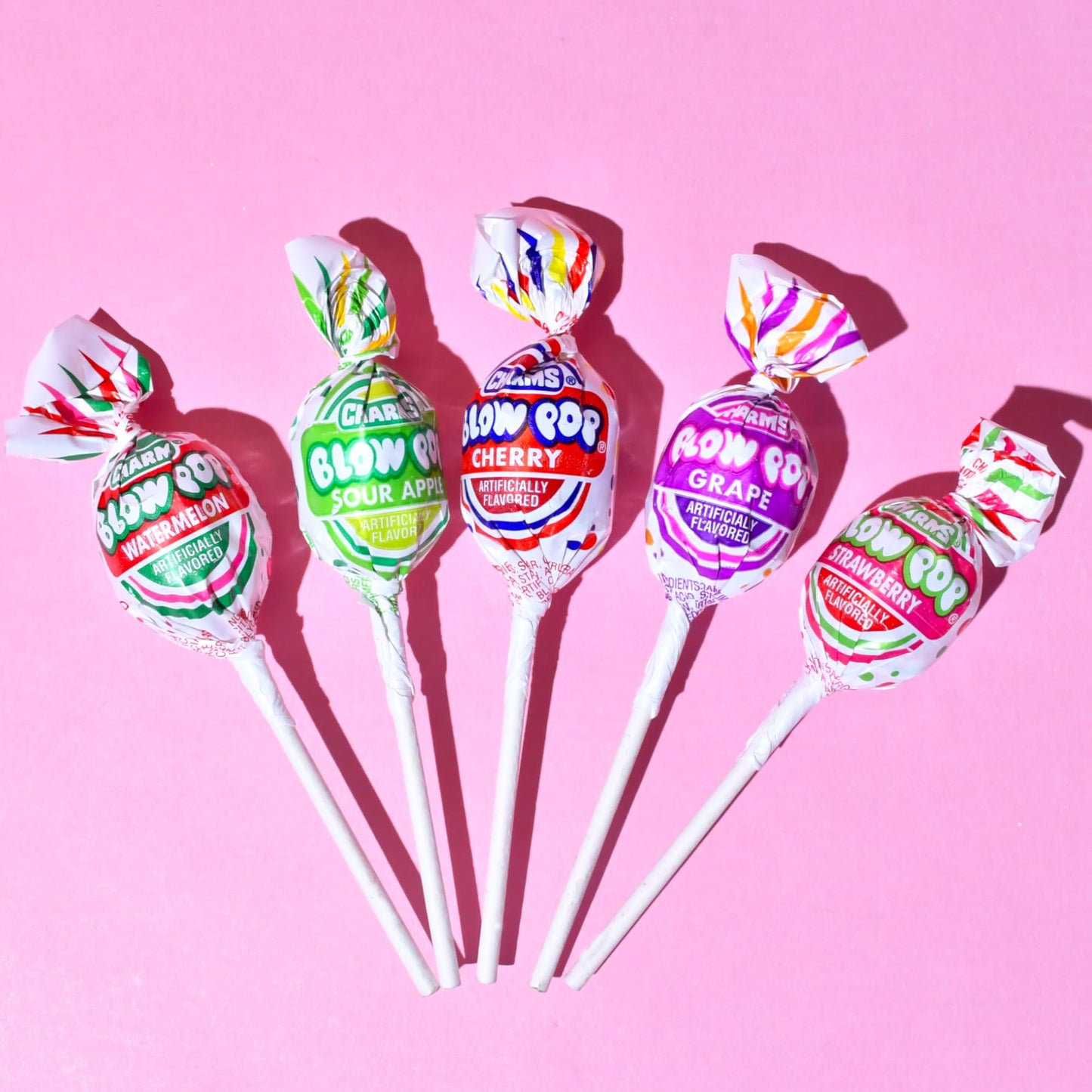 Charms Blow Pop Lollipops - Individually Wrapped Dual Candy and Gum Suckers - Peanut Free, Gluten Free - Bulk Treat for Kids and Adults - Assorted