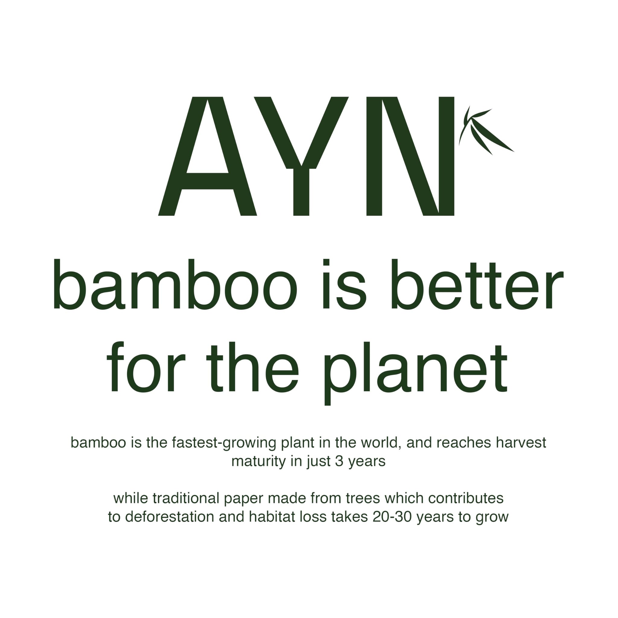 ALL YOU NEED Premium 3- Ply Bamboo Toilet Paper - 24 Mega Roll Pack, 300 Sheets Per Roll, 7,200 Total Sheets - Tree-Free Bath Tissue, Plastic-Free