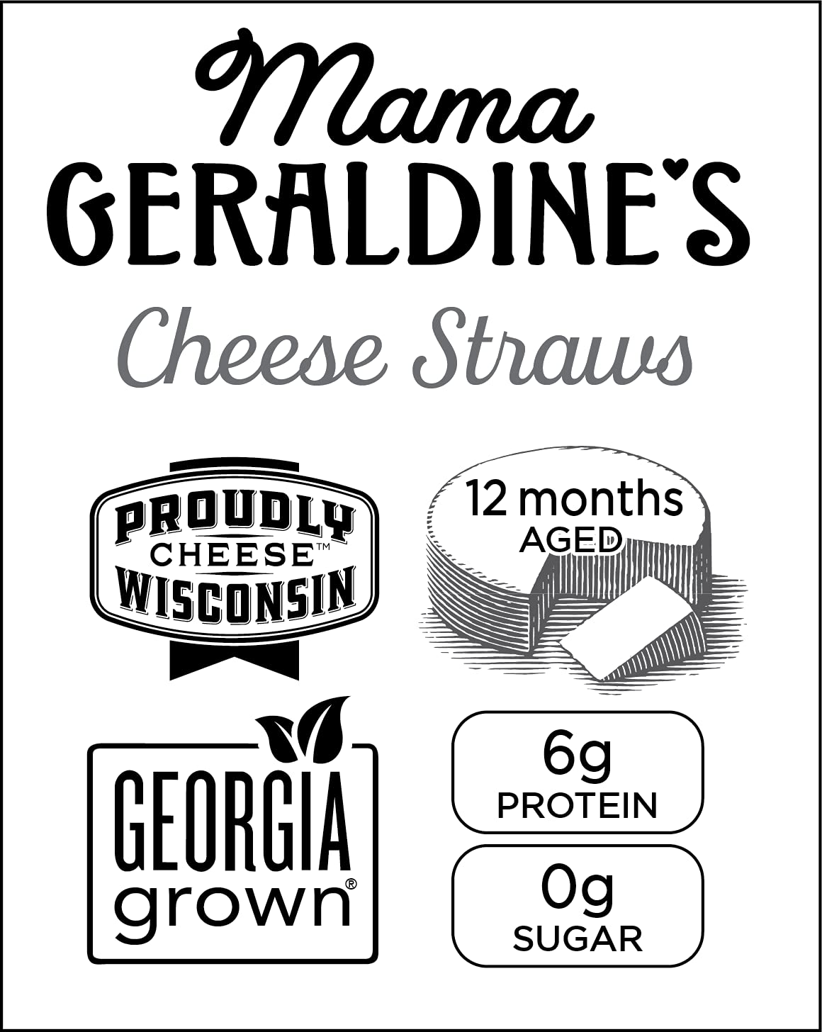 Mama Geraldine's Chipotle Cheese Straws - 4.5 oz Box (1 Pack) - Spicy & Savory Baked Cheese Snacks