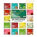 Teabox Green Tea Sampler Bags | 100% Natural I Immunity Boosting Sampler Pack | USDA Certified Organic Green Tea (20 Count (Pack of 1))