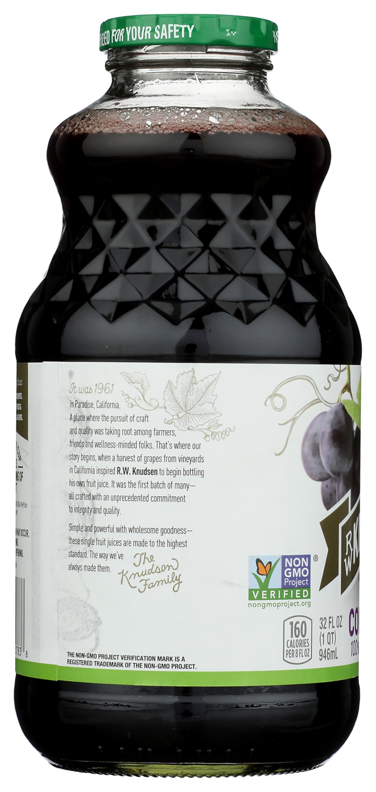 R.W. Knudsen Organic Just Concord Grape Juice, 32 fz