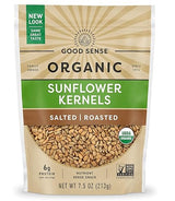 Good Sense Organic Sunflower Nuts, Roasted, Salted, 7.5-Ounce Bags (Pack of 12)
