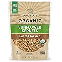 Good Sense Organic Sunflower Nuts, Roasted, Salted, 7.5-Ounce Bags (Pack of 12)
