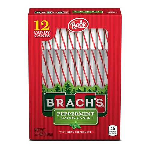 Brach's Red and White Peppermint Candy Canes, 12 ct