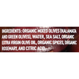 Mario Camacho Greek Organic Kalamata and Green Olives Pitted with Rosemary and Olive Oil, 6.25 Ounce (Pack of 6)
