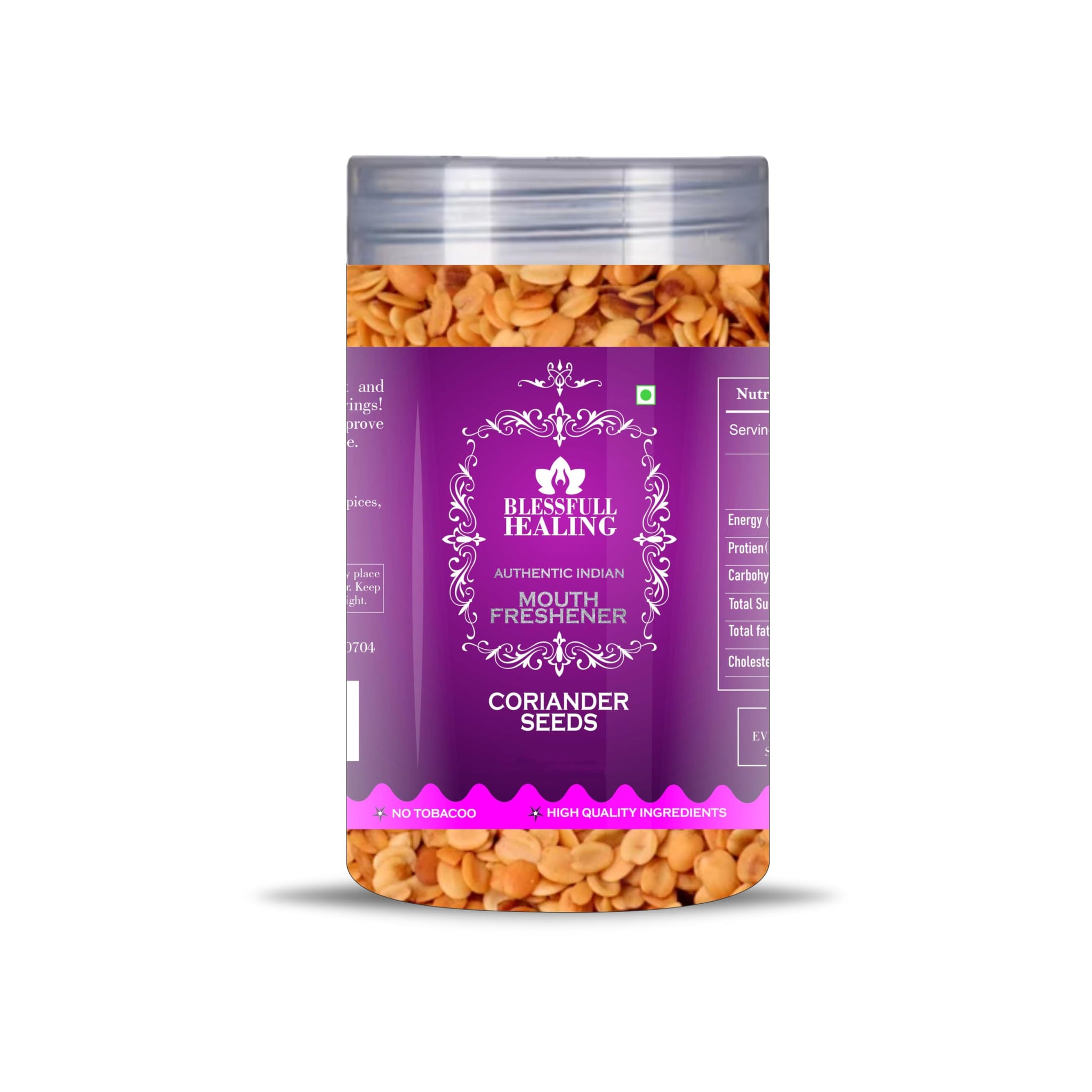 Blessfull Healing Coriander Seeds 5 Oz(Ounce) Airtight Container With Spoon