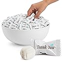 Stock Your Home Thank You Buttermints, Approx. 125 Count - Individually Wrapped Butter Mints, Soft Creamy Mint Candy, Kosher, Made in USA, Perfect