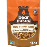 Bear Naked Granola Cereal, Whole Grain Granola, Breakfast Snacks, Cacao and Cashew Butter Crunch, 11oz Bag (1 Bag)