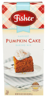 Fisher Harvest Pumpkin Cake Mix, 16.5 OZ (Pack of 3)