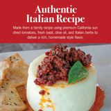 Bella Sun Luci Sun Dried Tomato Bruschetta Spread with Italian Basil, Mediterranean Italian Style Sun-Ripened Tomatoes, Kosher, Vegan, Gluten-Free