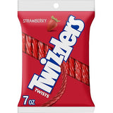 TWIZZLERS Twists Strawberry Flavored Licorice Style, Chewy Candy Bag, 7 oz