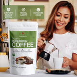 DreBrands Mushroom Coffee |10 in 1 Organic Mushrooms | USDA Organic | Instant Coffee | Wood Ear | Better Energy, Focus, Digestion, Immunity |