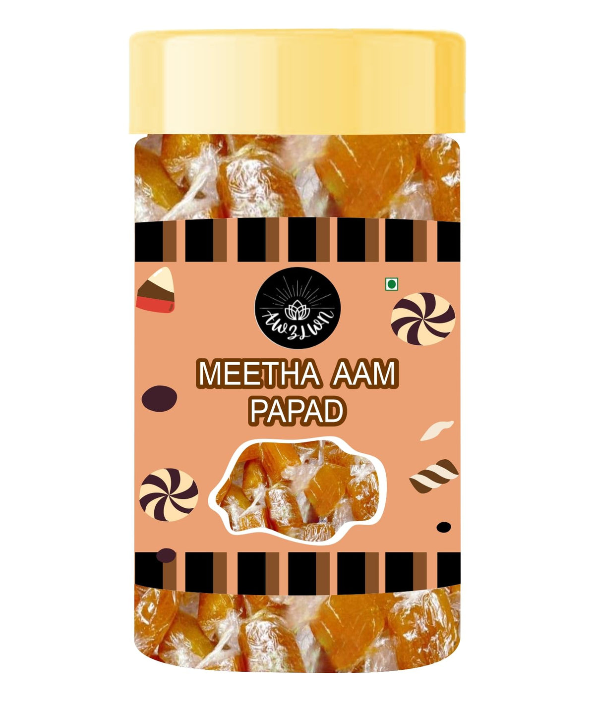 Awzlwn Indian Taste Candy (7.05 OZ / 200 GM, Meetha Aam Papad)