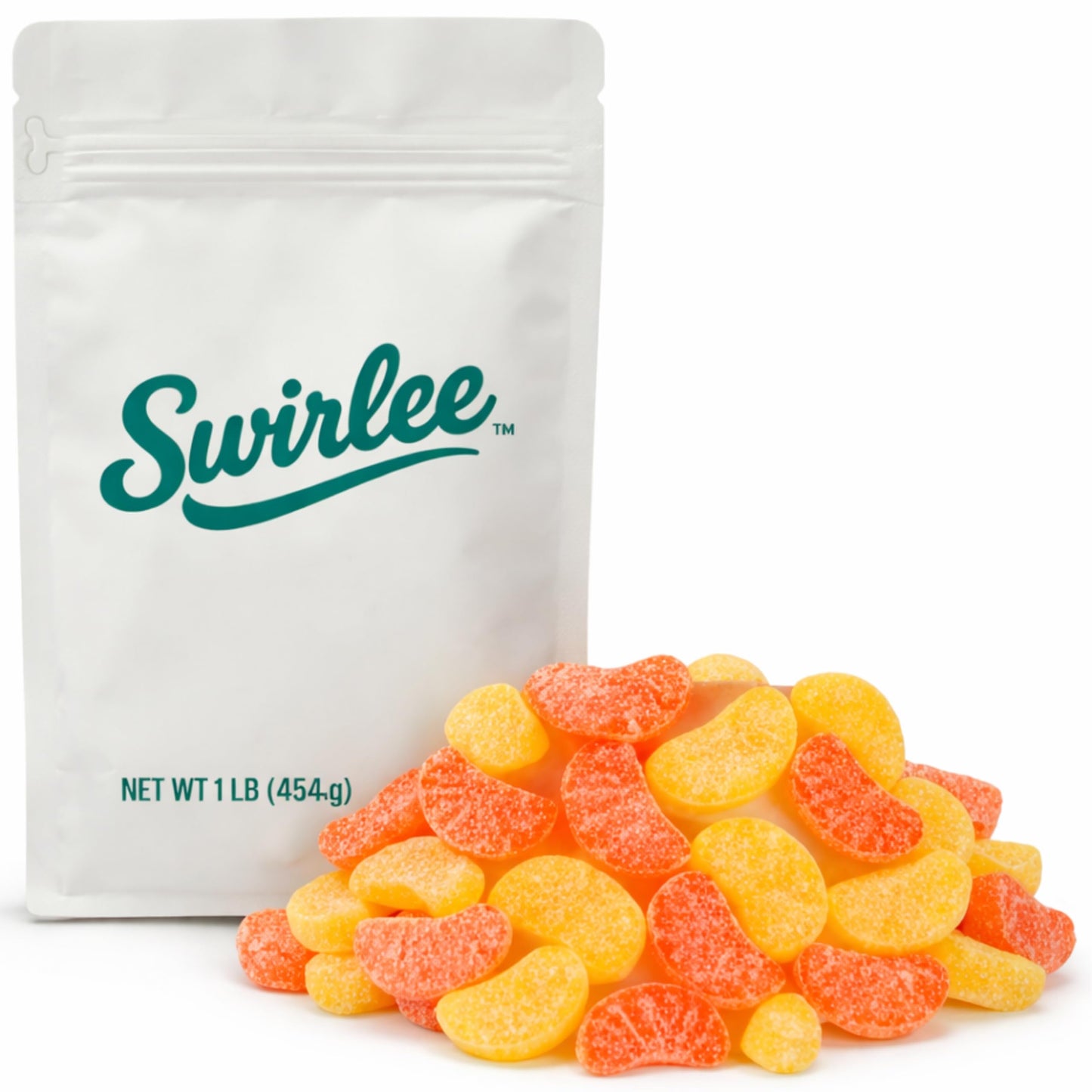Orange & Lemon Citrus Slices - 1 lb Bulk Jelly Fruit Slices - Classic Orange Slice & Lemon Slice Treat - Sweet Sugar-Coated Citrus Snack for Candy
