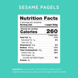 Bedrock Bakers Pagels Sesame (2 Pack) - Gluten-Free & Grain-Free Bagels - Paleo, Vegan, Kosher - No Preservatives, No Gums, No Oils, Minimal