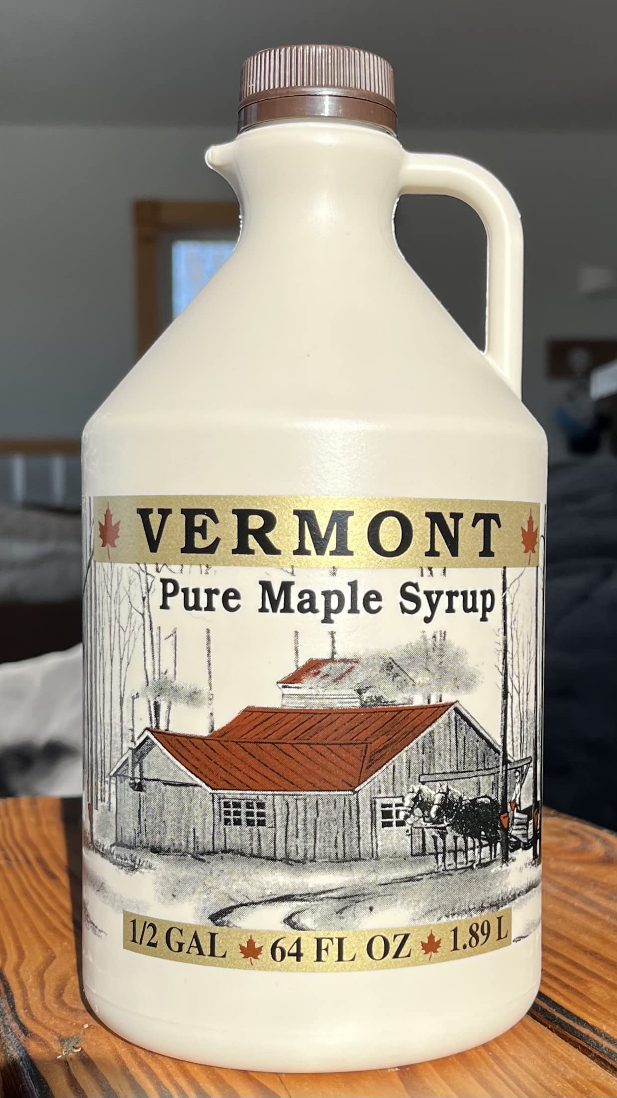 Green Mountain Goodness, Vermont Maple Syrup (Late Season Dark Amber) Perfect For Cooking