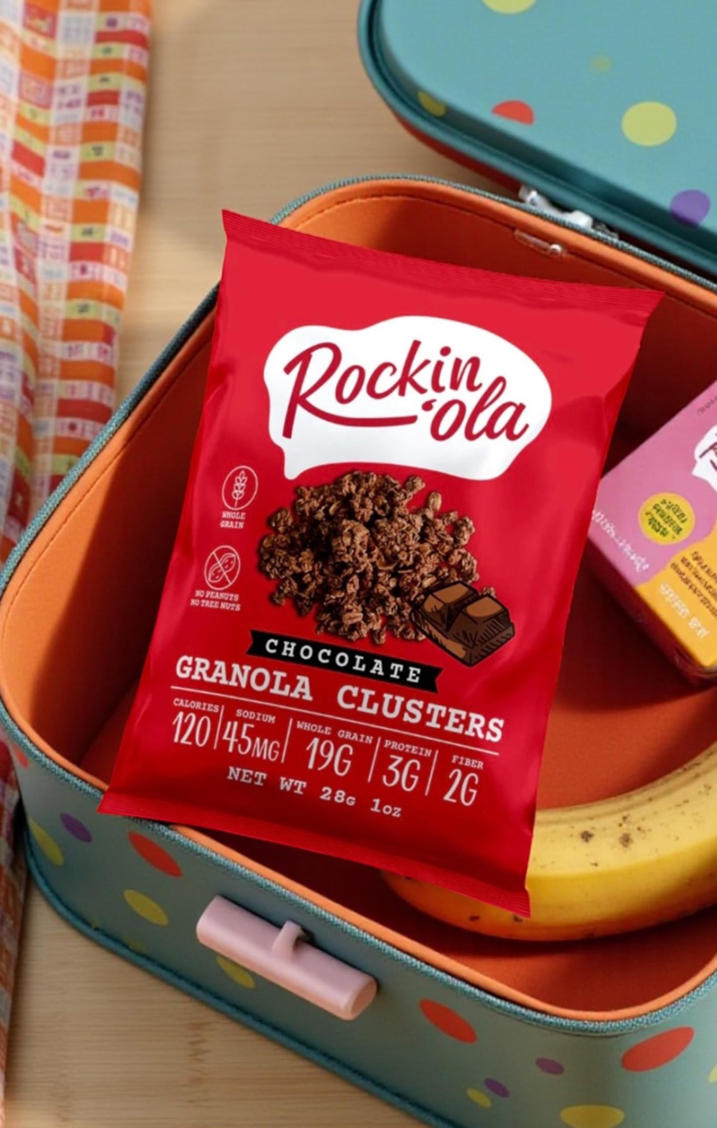 Rockin'Ola Trail Mix, Quick Breakfast Snack, Allergen Friendly, No Artificial Flavors, Colors or Preservatives, On-The-Go Healthy Snack Packets (20
