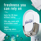 Febreze Plug-in Air Freshener, Odor-Fighting Scented Oil Refill, Air Fresheners for Home, Bathroom and Kitchen, Long Lasting, Unstopables Fresh Scent