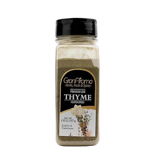 GranAroma Ground Thyme, Traditional Herb, Aromatic Spice (5.92 Ounce)