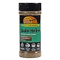 Dizzy Pig Shakin' the Tree Gourmet Lemon Pepper Seasoning Rub (8oz Shaker) - Seasons 30+lbs of Food - Hand Made in the USA - MSG Free, Gluten Free