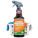 Heavy Duty Laundry Stain Remover & Pre-Soak Spray - 32 fl oz - Industrial Strength Fabric Spot Cleaner - Removes Oil, Blood, Urine, Pet, Grass, Sweat