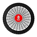 EBIGIC Paper Plate Holders, 8/12/24 Packs 9/10 Inch paper plate holders reusable Black Plastic Heavy Duty supports for Picnic Party Dinner