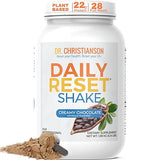 Dr. Christianson's Original Daily Reset Meal Replacement Shake (Chocolate) - Doctor Formulated Natural Pea Protein & Resistant Starch Powder