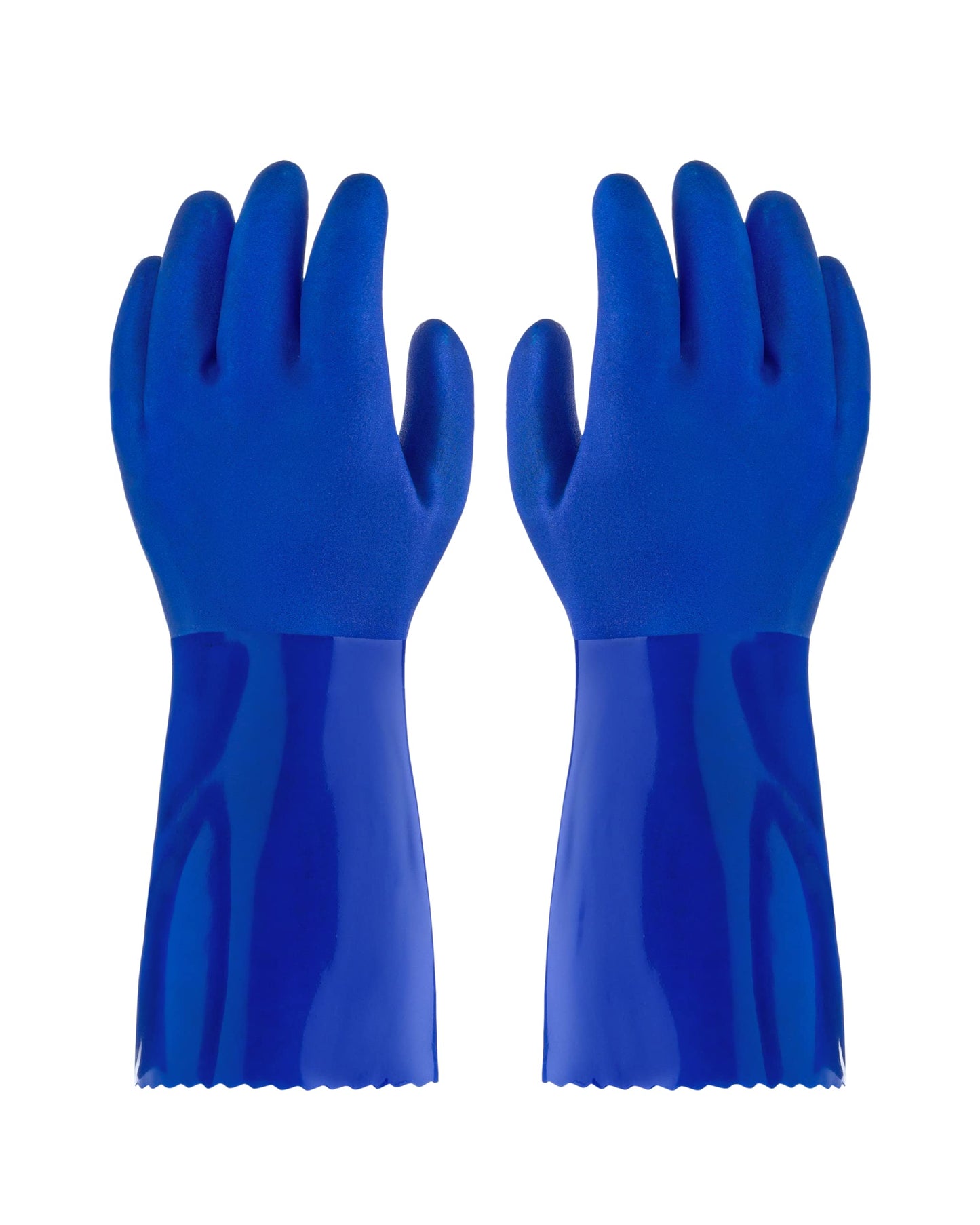 kitchen-star Ultimate Rubber Household PVC Gloves with Comfortable Cotton Lining, Anti-Slip surface, Kitchen Dishwashing, Extra Thickness, Kitchen