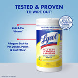 Lysol Disinfectant Wipes Bundle, Dorm Room Essentials, Multi-Surface Cleaning Wipes, For Disinfecting & Cleaning, Lemon & Lime Blossom, Crisp Linen